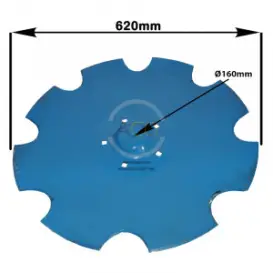 TALER DISC CRESTAT 620 MM 5 GAURI TERRADISC LEMKEN 3490467