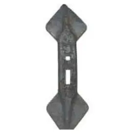  Brăzdar cultivator 450x135x20mm reversibil curbat 2 orificii