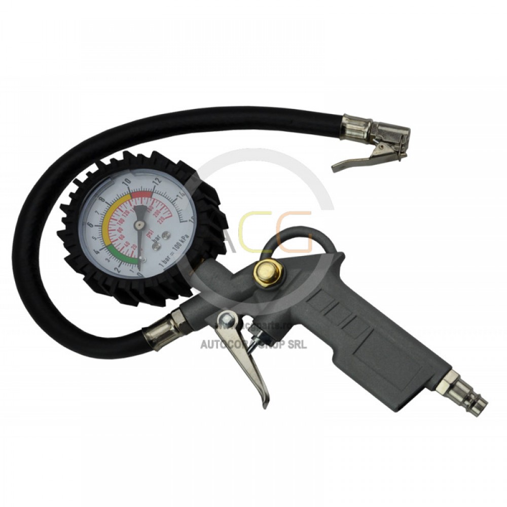 PISTOL UMFLAT ROTI CU FURTUN SI MANOMETRU JC-030