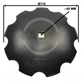 TALER DISC crestat 710*5MM P40