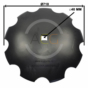 TALER DISC crestat 710*5MM P40