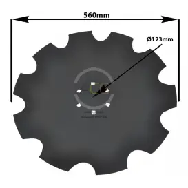 TALER DISC CRESTAT FI 560x5 MM CU 6 GAURI