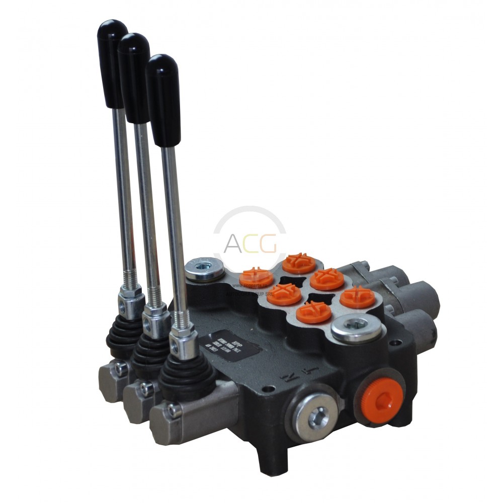 DISTRIBUITOR HIDRAULIC P80 CU 3 MANETE MIN1014