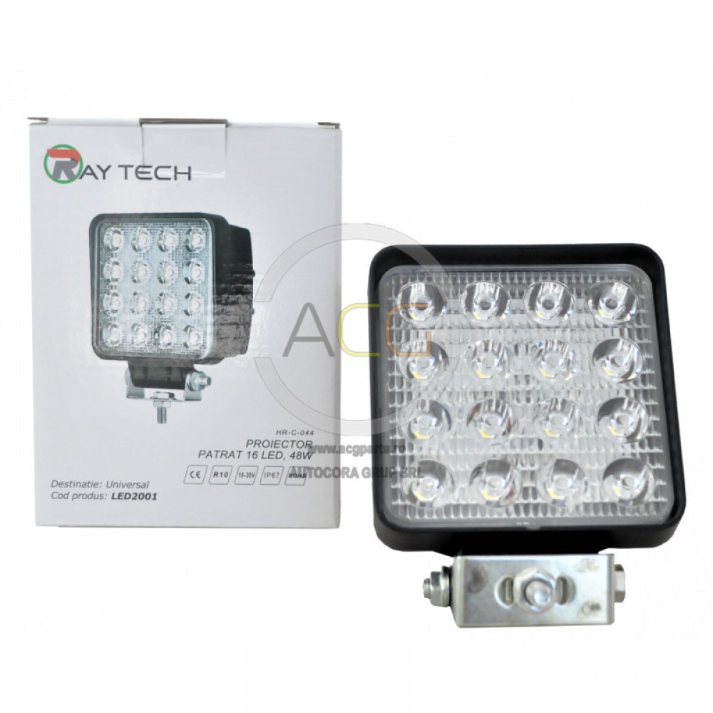 PROIECTOR PATRAT 16 LED 45MM 48W HR-C-044