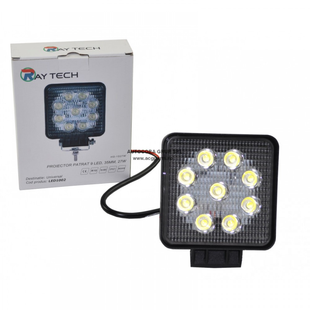 PROIECTOR PATRAT 9 LED HG-1S27W