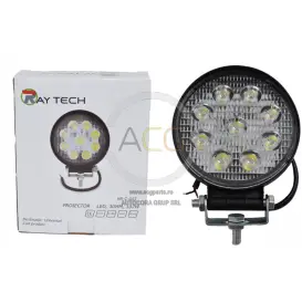 PROIECTOR ROTUND 9 LED, 30MM, 27W HR-C-043