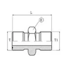Fiting ORS-metric 0/0 filet UNF, etansare ORFS si filet metric etansare pe saiba