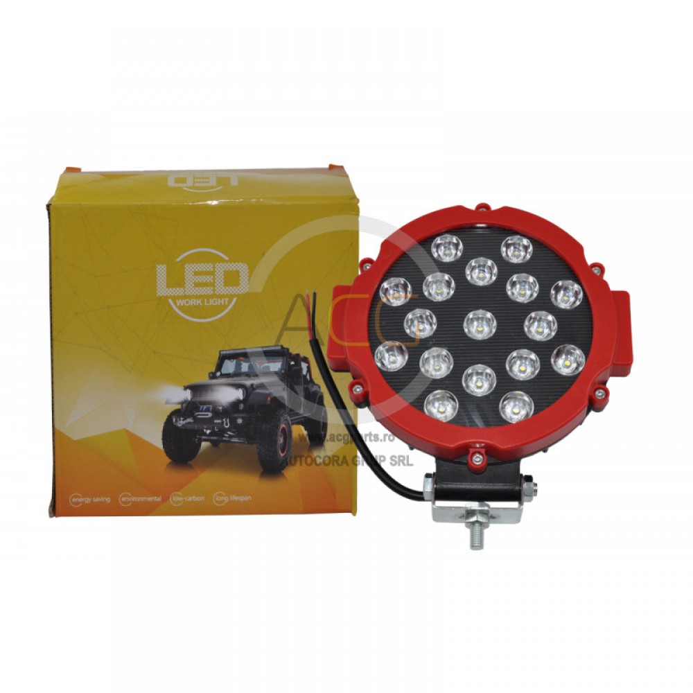 PROIECTOR ROTUND 17 LED 10-30V 51W YC-C-017 LED2037